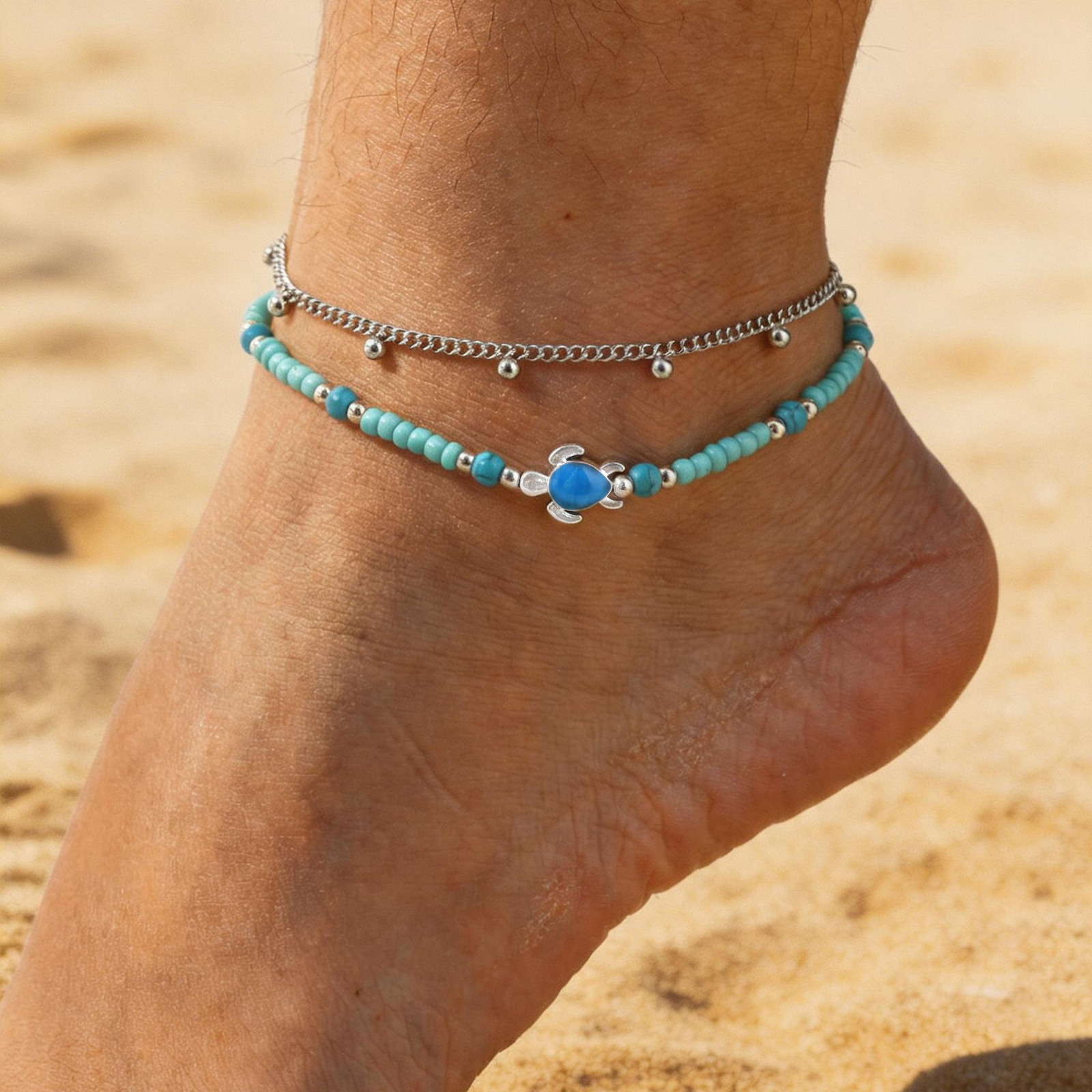 Fußkettchen-Set aus Edelstahl  – Jc Jewelry & Watches Photos Bewertung und Preis