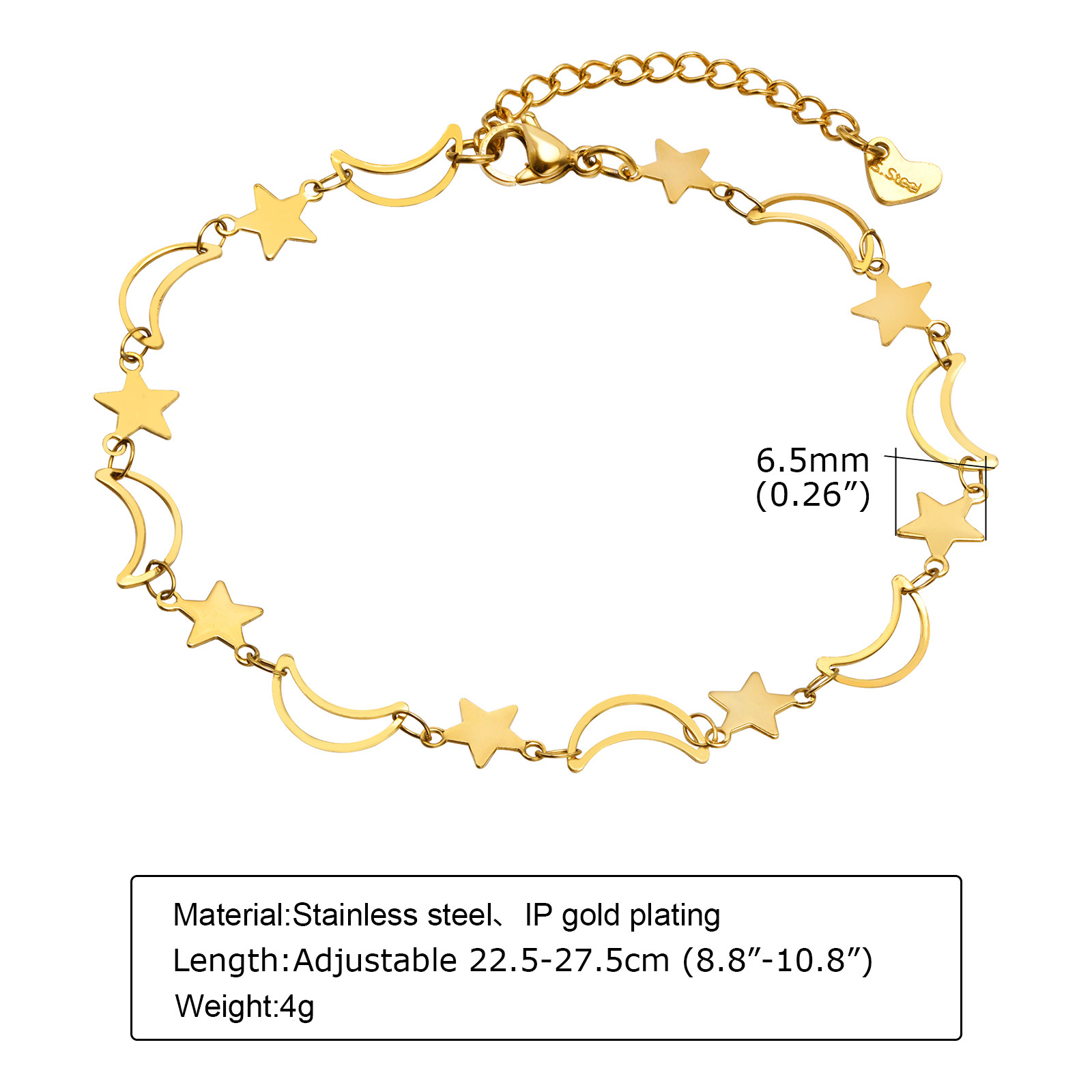 Zierliche hohle Stern-Mond-Fuß – Jc Jewelry & Watches Photos Bewertung und Preis