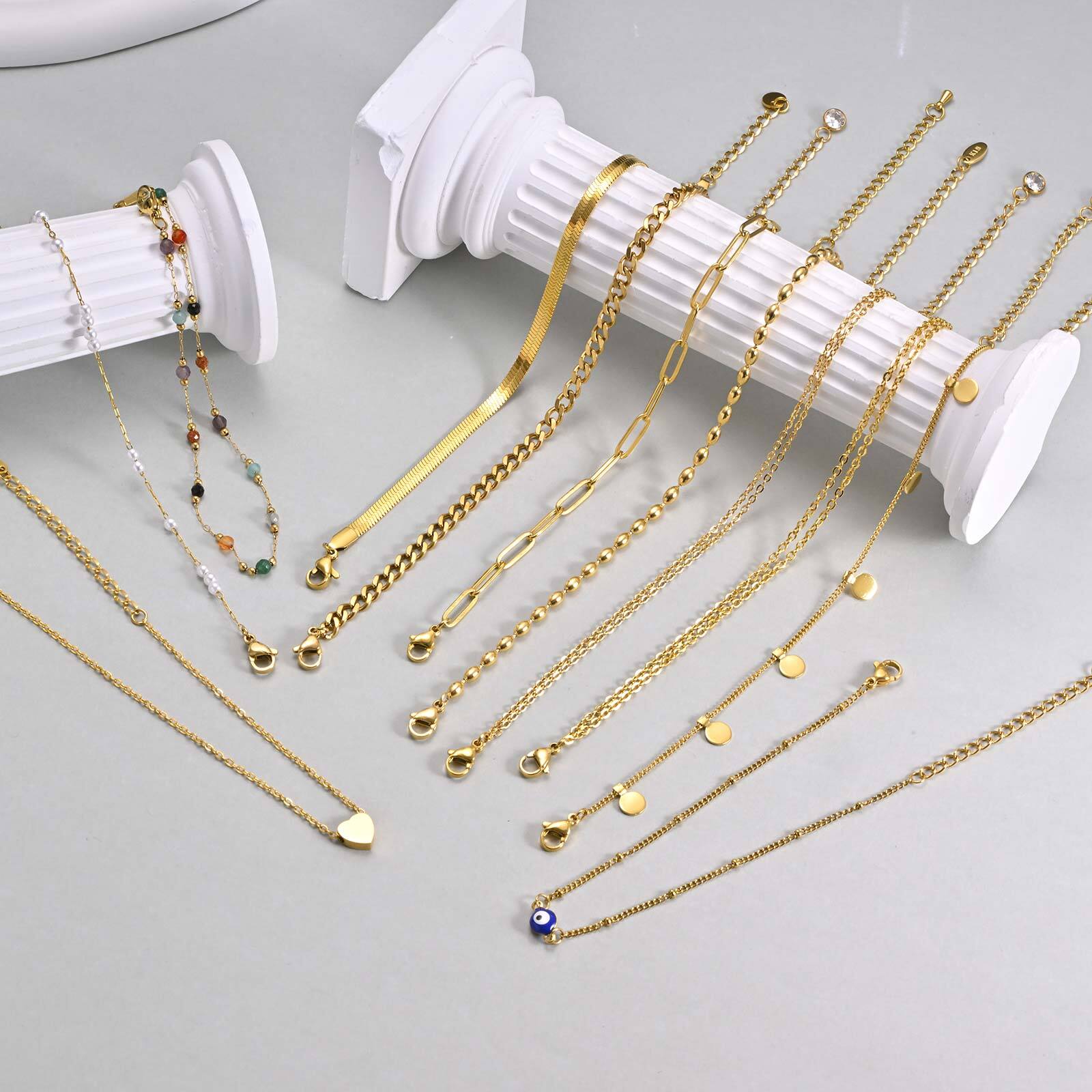 Vergoldetes mehrlagiges Fußket – Jc Jewelry & Watches Photos Bewertung und Preis