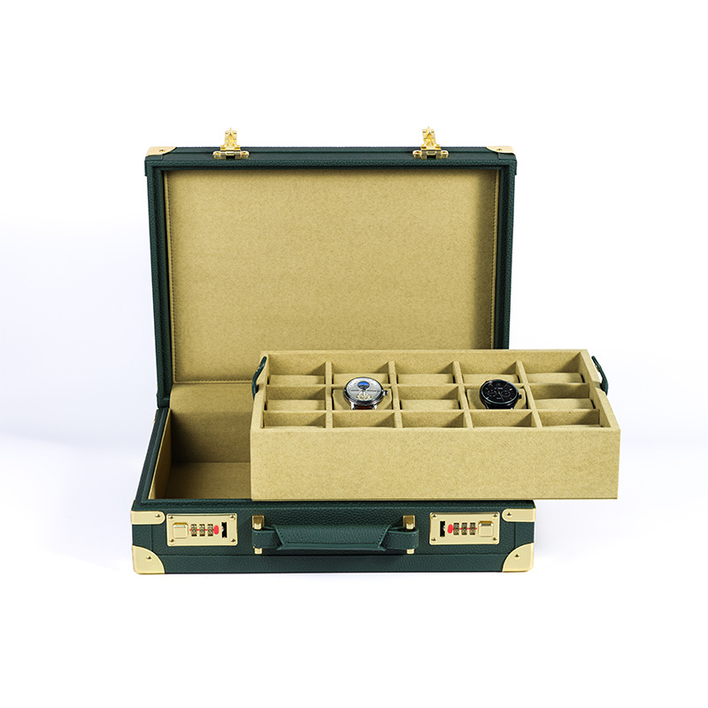 OEM ODM Luxuriöse 15-Fach Grün – Watch Display Box Bewertung und Preis